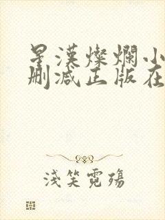 星汉灿烂小说无删减正版在线阅读