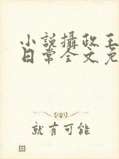小说摄政王宠妃日常全文免费阅读