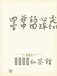四爷的心尖宠妃雪中回眸txt