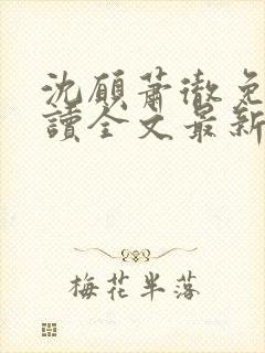 沈愿萧彻免费阅读全文最新章节封面