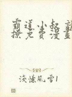 霸道小叔 请轻撩免费漫画下拉式