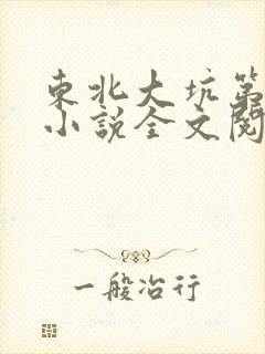 东北大坑第二部小说全文阅读封面