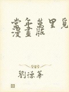 当年万里觅封侯漫画版