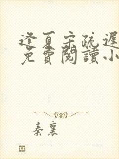 逢夏宋疏迟全文免费阅读小说