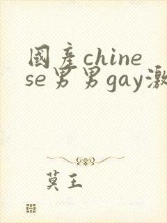 国产chinese男男gay激情