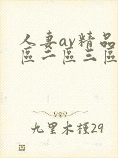 人妻av精品一区二区三区
