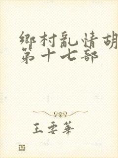 乡村乱情胡秀英第十七部封面