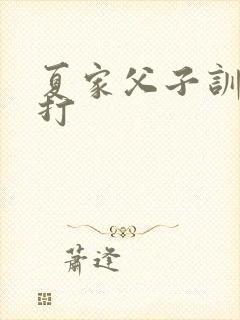 夏家父子训诫挨打封面