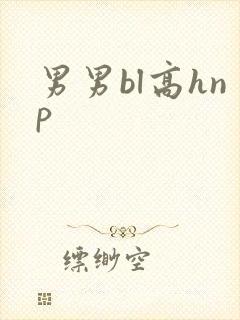 男男bl高hnp封面