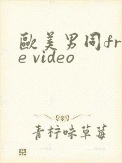 欧美男同free video封面