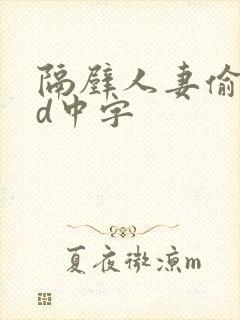 隔壁人妻偷人bd中字