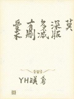 爱有多深莫妮卡未删减版