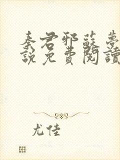 秦君邪苏梦安小说免费阅读全文