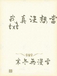 我真没想当反派txt