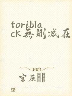 toriblack无删减在线观看