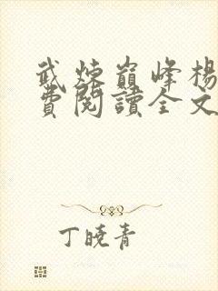 武炼巅峰杨开免费阅读全文