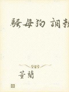 骚母狗 调教