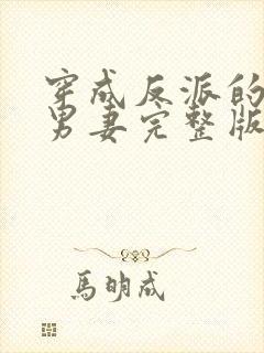 穿成反派的炮灰男妻完整版