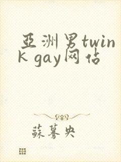 亚洲男twink gay网站