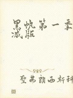黑帆第一季未删减版封面