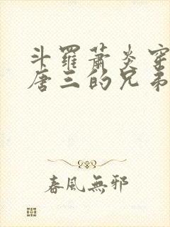 斗罗萧炎穿越成唐三的兄弟