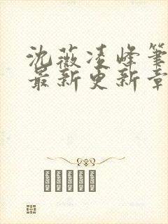 沈薇凌峰笔趣阁最新更新章节列表