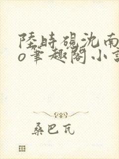 陆时砚沈南初po笔趣阁小说