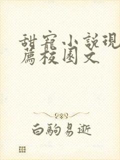 甜宠小说现言推荐校园文