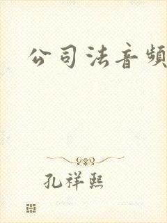 公司法音频讲解