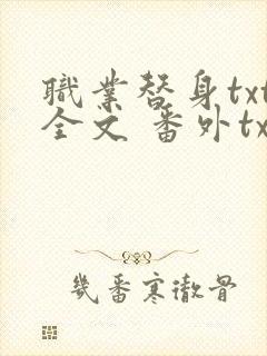 职业替身txt全文 番外txt封面