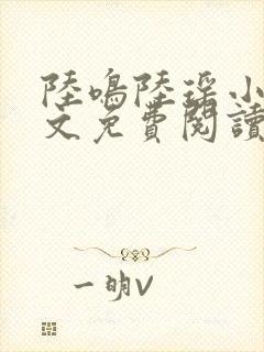 陆鸣陆瑶小说全文免费阅读