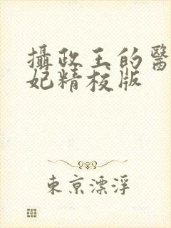 摄政王的医品狂妃精校版封面