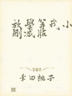 放学等我小说未删减版