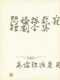 闪婚总裁宠上天短剧合集