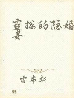 霸总的隐婚小娇妻封面