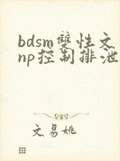 bdsm双性文np控制排泄调教封面