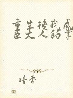 重生后我成了权臣大人的掌中娇