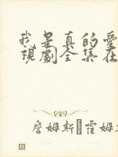 我是真的爱你电视剧全集在线观看免费封面