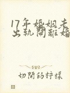 17年婚姻老公出轨闹离婚