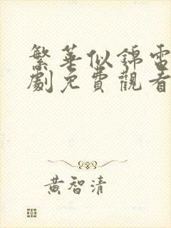 繁华似锦电视剧剧免费观看全集