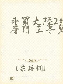 斗罗大陆2绝世唐门 王冬儿