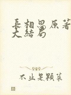 长相思原著小说大结局封面