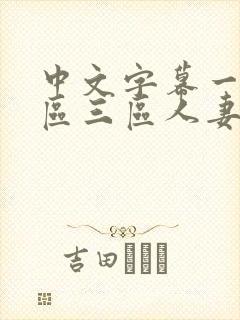 中文字幕一区二区三区人妻久久