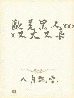 欧美黑人xxxx又大又长