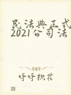 民法典正式全文2021公司法