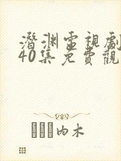 潜渊电视剧全集40集免费观看高清