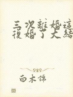 三次离婚这次不复婚了大结局