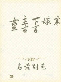 女主下嫁寒门将军古言