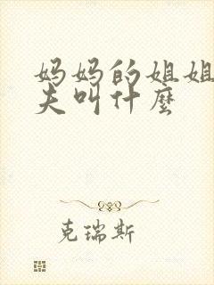 妈妈的姐姐的丈夫叫什么封面