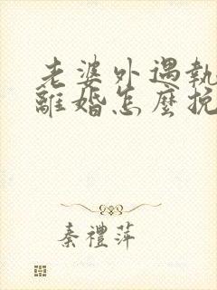 老婆外遇执意要离婚怎么挽回